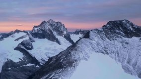 Aerial View of rugged mountain landscape during cloudy sunrise. British Columbia, Canada. - Powered by Shutterstock - Get 15% off with code: PIKWIZARD15