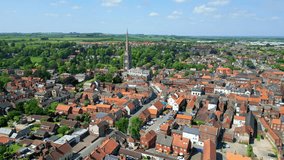 Explore Louth, a medieval town in Lincolnshire, through stunning aerial video. St James' Church and more!