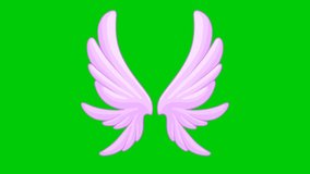 Angel Wings green screen effects, Abstract technology, science, engineering artificial intelligence, Seamless loop 4k video