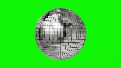 disco ball loop 4k isolated on green screen background. 3d disco ball loop 4k isolated on green screen. dance disco ball loop 4k isolated on green screen rotate Chroma Key Stockvideó