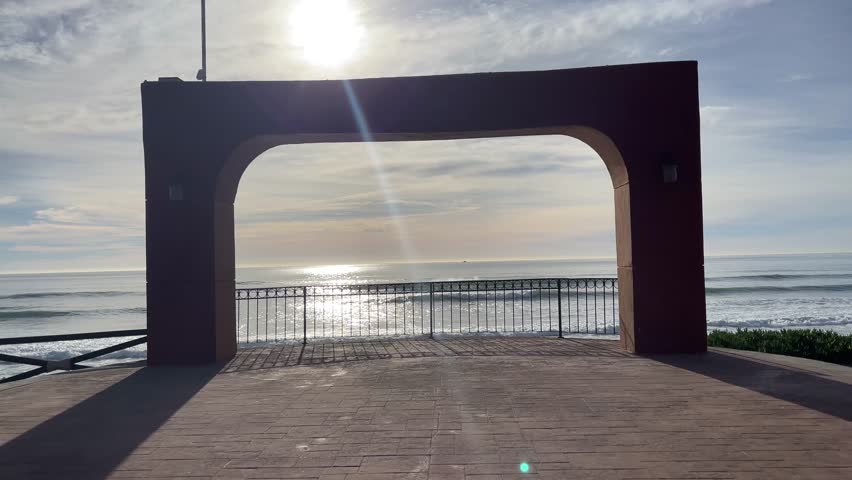 The beautiful city of Puerto Nuevo, a Mexican town, window of the Pacific Ocean in the beautiful and desertic Baja California of Mexico, is a tourist and very visited place.