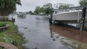 4K Drone Video of Flooding Caused by Storm Surge of Hurricane Idalia in St. Petersburg, FL