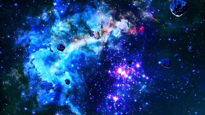nebula sci-fi animation motion graphics background