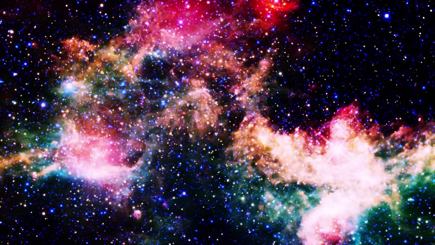Fly through space galaxy in universe space. Abstract Sci-fi Space, Galaxies, Nebulae, Stars. For Titles, Intro, Style and Scene. | Shutterstock HD Video #1108391547