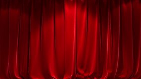 The best curtains on green screen background - red curtains opening animation package 