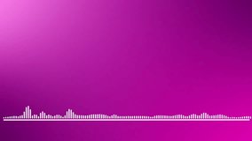 Abstract equalizer music on white wave bar animation, track radio,playback of sound, on pink purple liquid motion background. - Powered by Shutterstock - Get 15% off with code: PIKWIZARD15