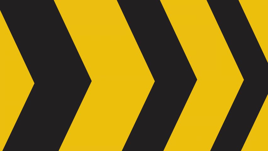 background yellow and balck, contruction sign. animation video footage