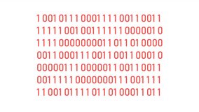 Binary computer code line 2D element animation. Repeating digits zero one flat color cartoon 4K video, alpha channel. Virtual communication. Program commands animated concept on white background - Powered by Shutterstock - Get 15% off with code: PIKWIZARD15