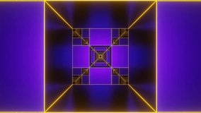 Purple and Orange Square Output Background VJ Loop in 4K