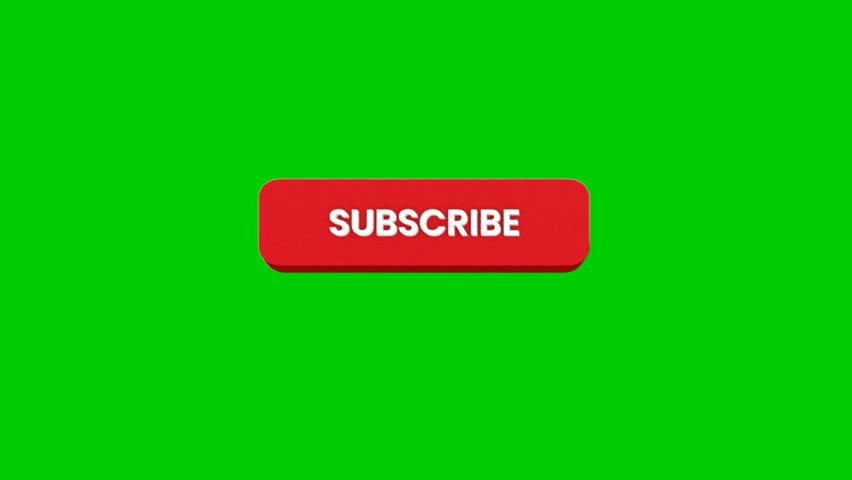 Subscribe Green screen Animation, subscribe button on green background click animation  Royalty-Free Stock Footage #1108433577