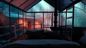 Winter Snowstorm In Cozy Log Cabin  Winter Wonderland - Powered by Shutterstock - Get 15% off with code: PIKWIZARD15