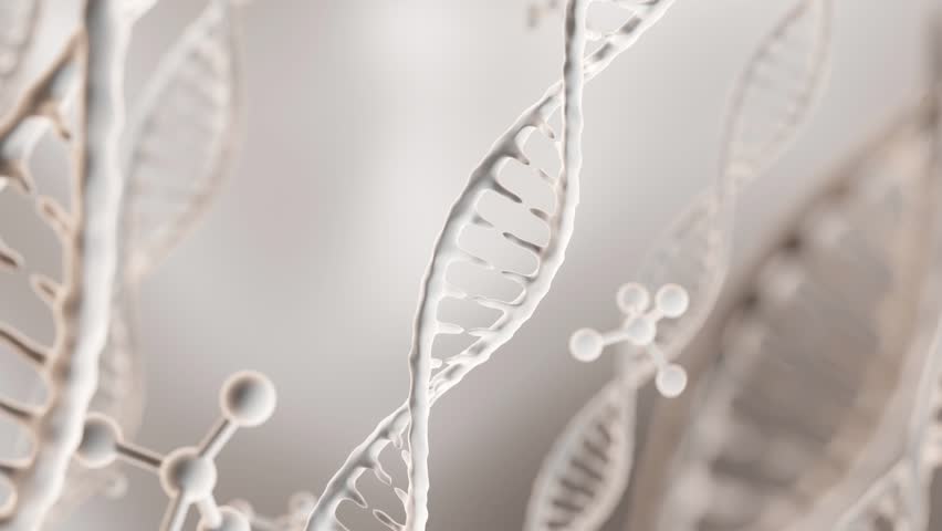 3D illustration. DNA structure. Medical science background. | Shutterstock HD Video #1108440715
