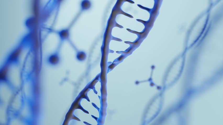 3D illustration. DNA structure. Medical science background. | Shutterstock HD Video #1108440719