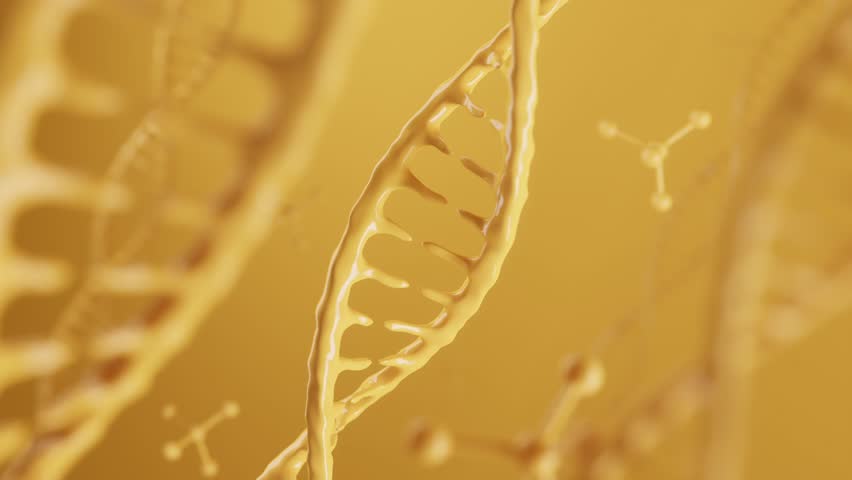 3D illustration. DNA structure. Medical science background. | Shutterstock HD Video #1108440729
