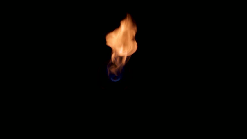 Fire effect, isolated fire ready to use in compositions, explosion, on black background, high quality 4k Royalty-Free Stock Footage #1108442355