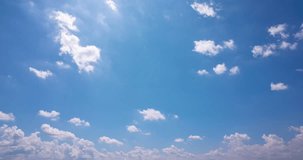 Blue sky cloud video time lapse Movie process by raw images Sky cloud time lapse video clear without dust or bird Sky time lapse high quality 4K ProRes422 