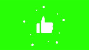 Thumbs Up animated emoji. Like react emotion icon animated on green screen background. 4K motion design video - Powered by Shutterstock - Get 15% off with code: PIKWIZARD15