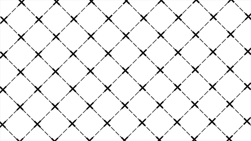 Animation Abstract digital moving dotted lines technology background, square geometrical shape background