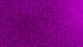Animated Dark Pink abstract geometric shapes technology background, grid texture tech background	