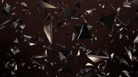 Moving Metal Triangles, Pieces Background Animation. High Quality 4K Resolution. - Powered by Shutterstock - Get 15% off with code: PIKWIZARD15