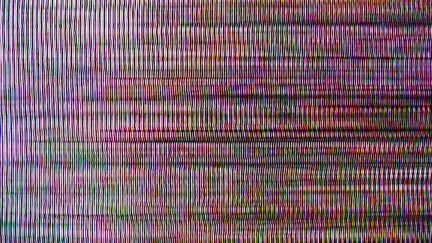 TV noise colorful Moiré effect, Analog Flickering Noise Texture. Black lines Interference, Tv Effects And Artifacts, Tv No Signal, Vhs Static Noise Glitch, Vertical Stripes And Bars Offset. CRT Screen Royalty-Free Stock Footage #1108484763