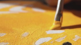 A child paints a picture by numbers with acrylic paints - Powered by Shutterstock - Get 15% off with code: PIKWIZARD15