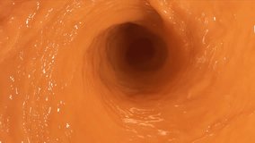Super Slow Motion Shot of Fresh Peaches Falling into Juice Whirl - Powered by Shutterstock - Get 15% off with code: PIKWIZARD15