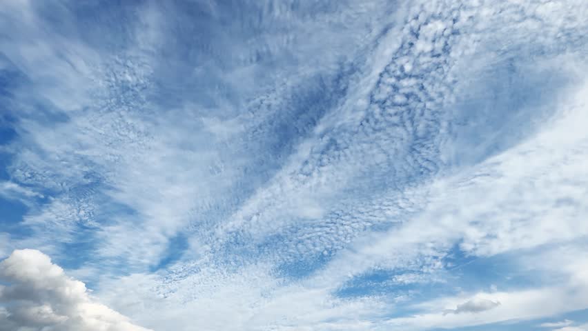 Open sky cloud mass cotton clouds background blue outdoor moving cloud cluster swirling upward.  | Shutterstock HD Video #1108490631