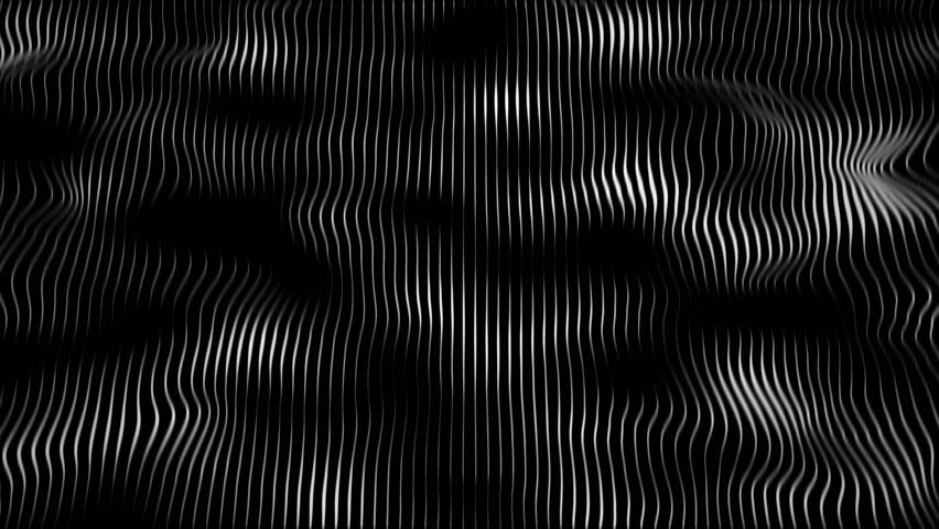 Looping silver wavy surface background