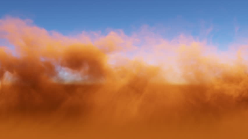 3d Animation of a massive dust storm on a distant planet Royalty-Free Stock Footage #1108504201