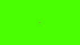 Animation of clicking the subscribe button and pressing the bell button with a green screen background