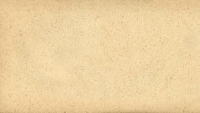 Long wide panoramic background texture, sheet of grunge paper. Movement from left to right. 4K UHD video footage 3840X2160.