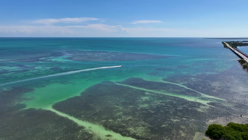 Drone Footage - Islamorada, Florida - Taken from Anne's Beach Royalty-Free Stock Footage #1108521113
