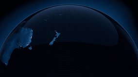 Global Network blue background video.