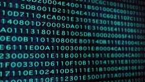 Digital code run on screen,Computer language algorithm ,Counting of hexadecimal code , 4 k - Powered by Shutterstock - Get 15% off with code: PIKWIZARD15
