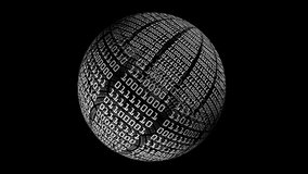 Binary Data On Spinning Sphere vertical video