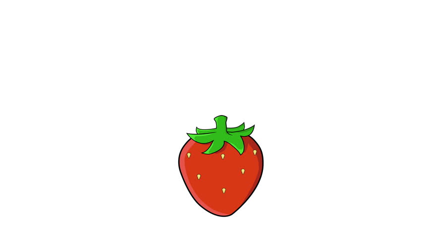 Animated video of the strawberry logo