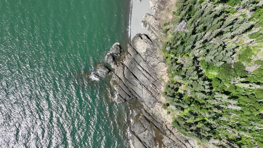 Aerial view of Cape Split, Nova Scotia