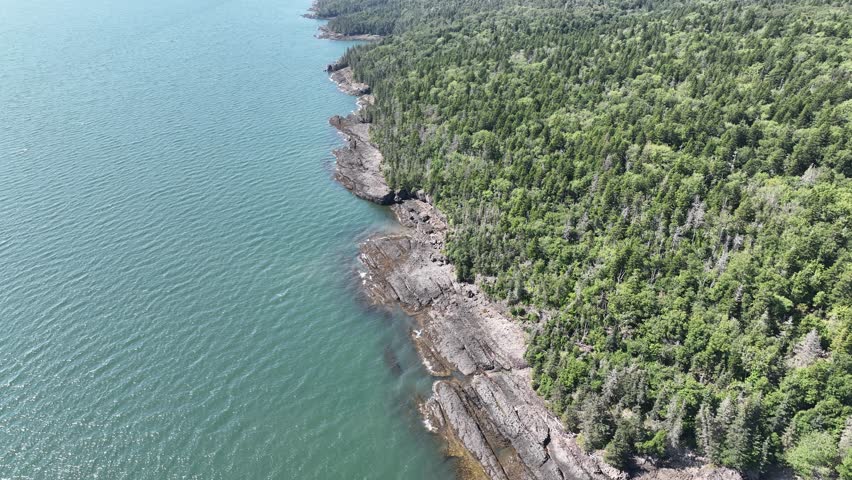 Aerial view of Cape Split, Nova Scotia