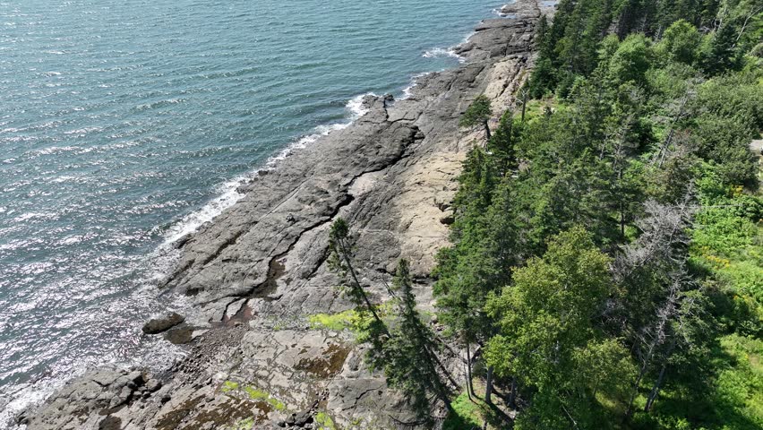 Aerial view of Cape Split, Nova Scotia
