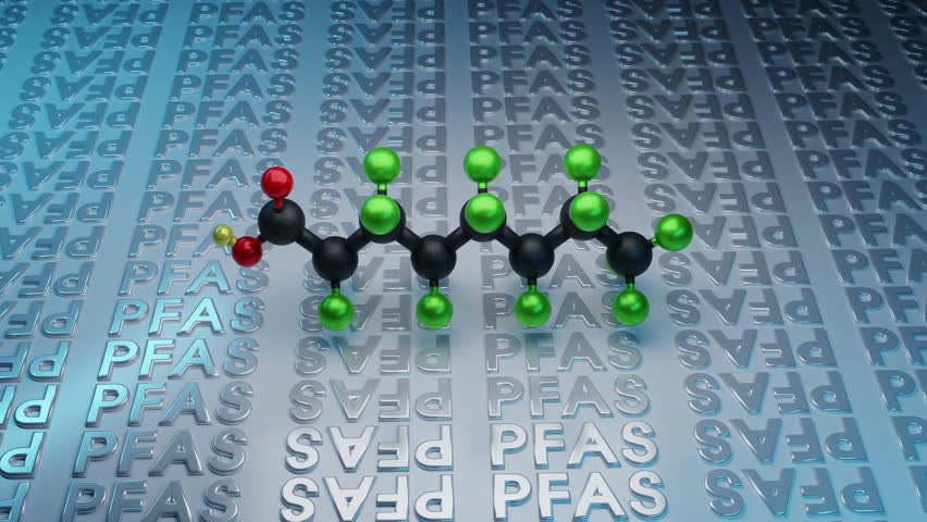 PFAS 3D Conformer spins arround
Skeletal structure
Per- and polyfluoroalkyl substances Royalty-Free Stock Footage #1108567391