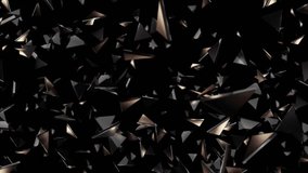 Moving Metal Triangles, Pieces Background Animation. Matte Channel Video. High Quality 4K Resolution. - Powered by Shutterstock - Get 15% off with code: PIKWIZARD15