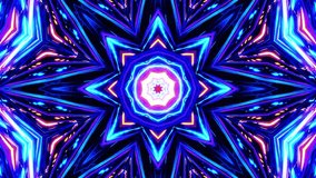VJ loop motion futuristic kaleidoscope background