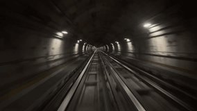 train in the Milan subway inside the tube. High quality 4k footage - Powered by Shutterstock - Get 15% off with code: PIKWIZARD15