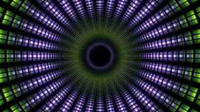 Lime and Light Purple Inside Sci-Fi Pipe Background VJ Loop in 4K