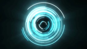 Hud Circle With Glowing Background With Particle, Futuristic Hud Interface, High Tech Technology Background.advance Hologram Style Motion Graphic Computer High Hud Circle Rotate With Glowing Particle  - Powered by Shutterstock - Get 15% off with code: PIKWIZARD15