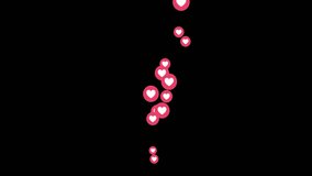 love emoji social media Live streaming style animated icon explosion with alpha channel - Powered by Shutterstock - Get 15% off with code: PIKWIZARD15