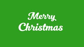 Merry Christmas Greeting Cards Green Screen Lettering Motion - Powered by Shutterstock - Get 15% off with code: PIKWIZARD15
