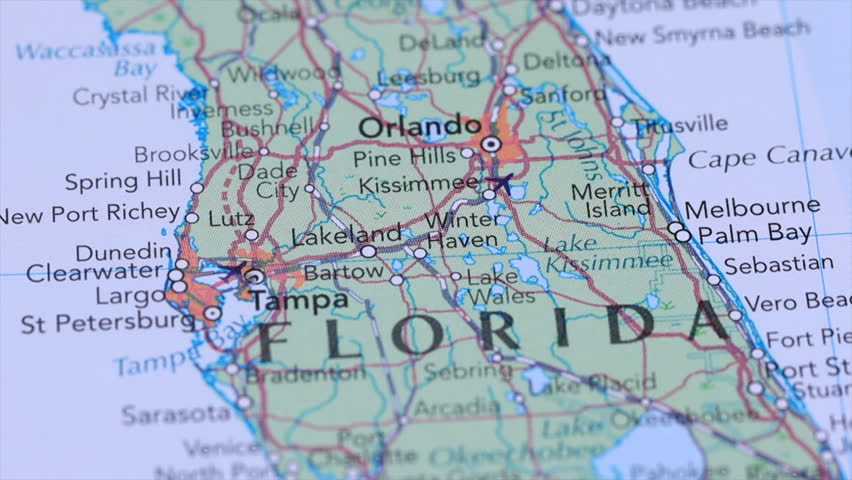 Tampa, Florida, United States pinned on map.