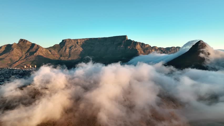 Aerial view of Signal Hill, Cape Town, South Africa.